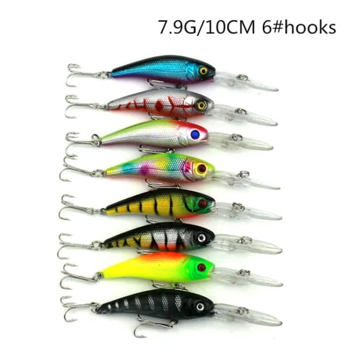 HENGJIA Set002 43 PCS Pailletten Set Metall Pailletten Falscher Köder Frischer Seebarsch Fischköder Set, Länge: 5 bis 10,5 cm, verpackt – Bild 3