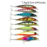 HENGJIA Set002 43 PCS Pailletten Set Metall Pailletten Falscher Köder Frischer Seebarsch Fischköder Set, Länge: 5 bis 10,5 cm, verpackt – Bild 4