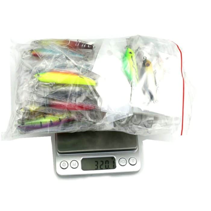 HENGJIA Set002 43 PCS Pailletten Set Metall Pailletten Falscher Köder Frischer Seebarsch Fischköder Set, Länge: 5 bis 10,5 cm, verpackt – Bild 9