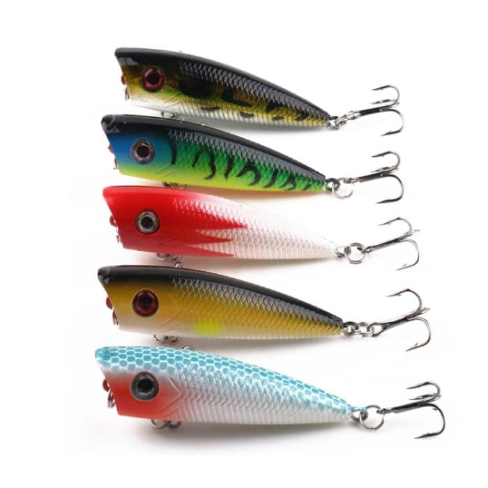 HENGJIA PO035 6cm / 6g 5 PCS Simulation Harte Köder Angelköder Set Tackle Baits Fit Salzwasser und Süßwasser – Bild 8
