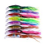 HENGJIA JIZ002 10 cm / 16,6 g 8 Stück Big Octopus Squid-förmige Hartköder Long Shot-Angelköder Tackle Baits Fit Sea Fishing und Freshwater Fishing, Bagged – Bild 8