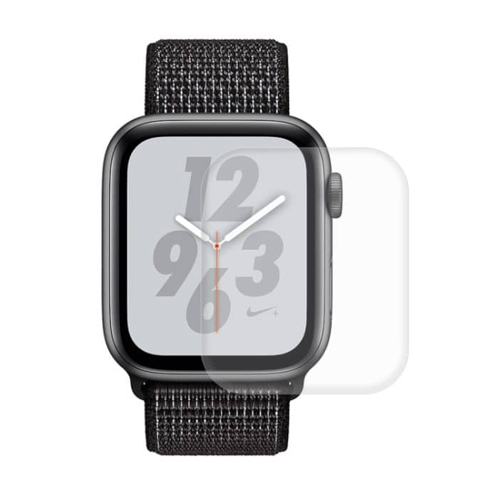 ENKAY Hat-Prince 2-in-1-Carbonfaser-Textur TPU Halbbeschichtete Schutzhülle + 3D-Vollbild-PET-HD-Displayschutzfolie für gebogene Wärme für Apple Watch Series 5 & 4 44 mm – Bild 6