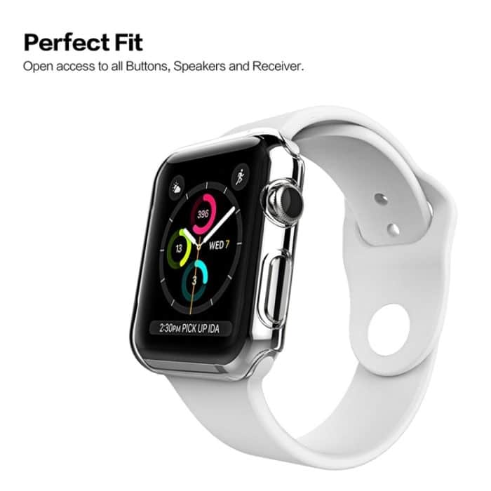 Für Apple Watch Series 3 42mm transparente PC-Schutzhülle – Bild 4