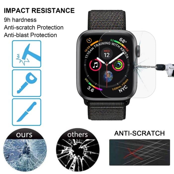 ENKAY Hat-Prince 3D-Vollbild-PET-HD-Displayschutz für gebogene Wärmebiegung für Apple Watch Series 4 40 mm – Bild 4