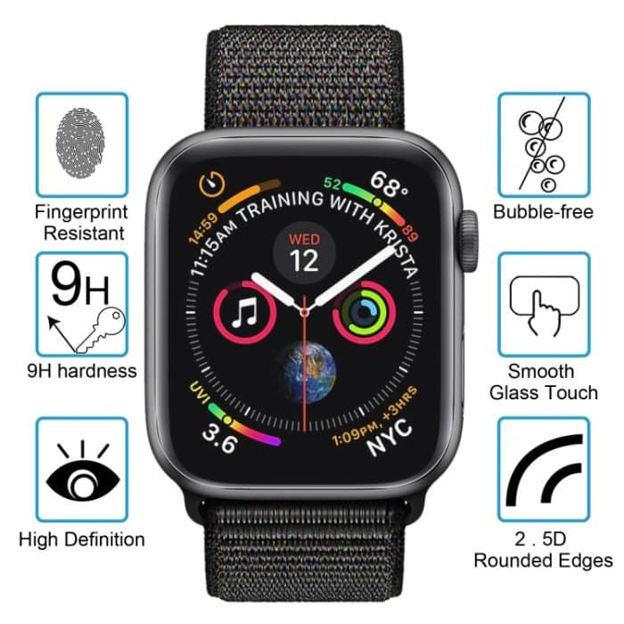 ENKAY Hat-Prince 3D-Vollbild-PET-HD-Displayschutzfolie für gebogene Wärme für Apple Watch Series 4 44 mm – Bild 3