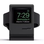 Retro Style Silica Gel Apple Watch Ladestation Ständer Halter Station