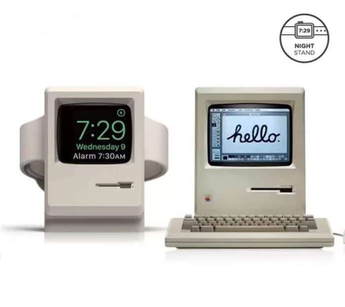 Retro Style Silica Gel Apple Watch Ladestation Ständer Halter Station – Bild 2