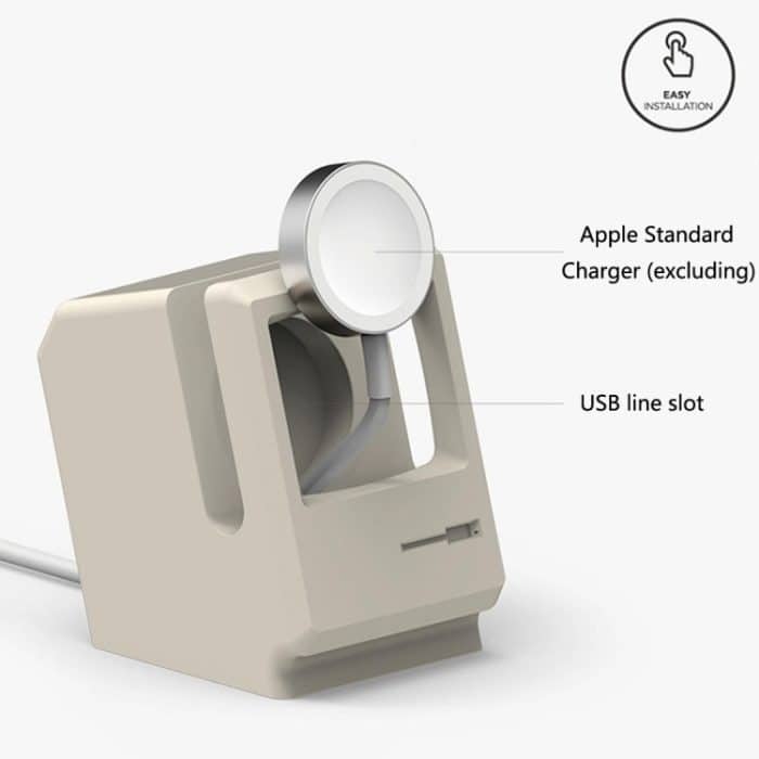 Retro Style Silica Gel Apple Watch Ladestation Ständer Halter Station – Bild 3