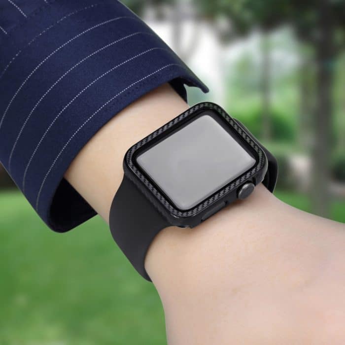 PC-Karbonfaser-Rahmenschutzhülle für Apple Watch Series 6 & SE & 5 & 4 44 mm – Bild 7