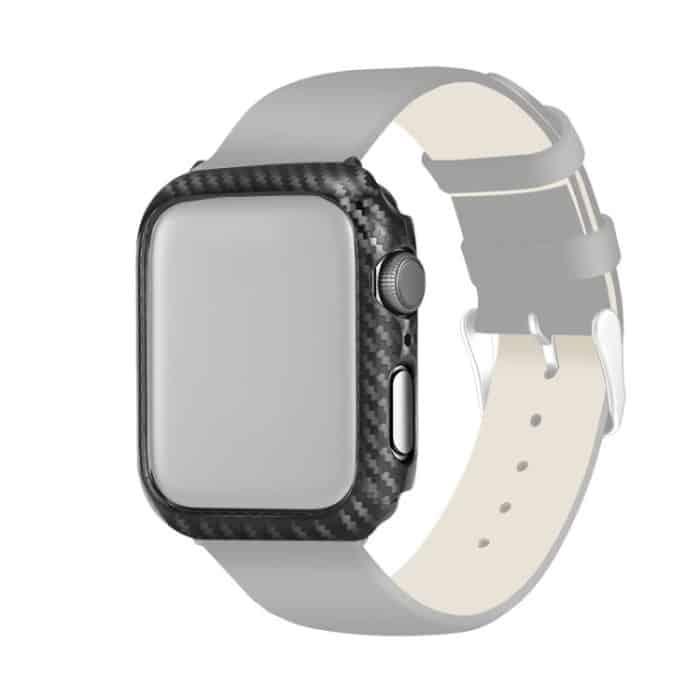 PC Carbon Faserrahmen Schutzhülle für Apple Watch Serie 3 & 2 & 1 38mm – Bild 1