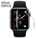 50 STÜCKE Für Apple Watch 42 mm Soft Hydrogel Film Full Cover Front Protector