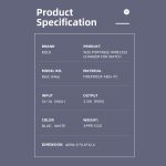 ROCK W26 Tragbares magnetisches kabelloses Ladegerät für Apple Watch, W26 USB Interface – Bild 12