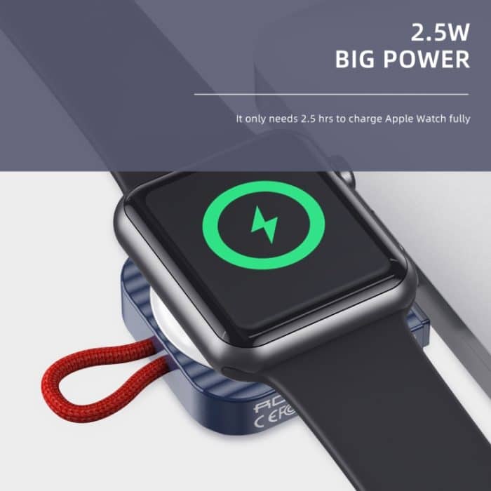 ROCK W26 Tragbares magnetisches kabelloses Ladegerät für Apple Watch, W26 USB Interface – Bild 6