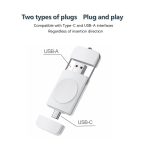 U8S USB / Typ-C Magnetisches kabelloses Ladegerät Schnellladegerät für Samsung Watch 3 / 4, 4 Classic, Active 1 / 2 – Bild 2