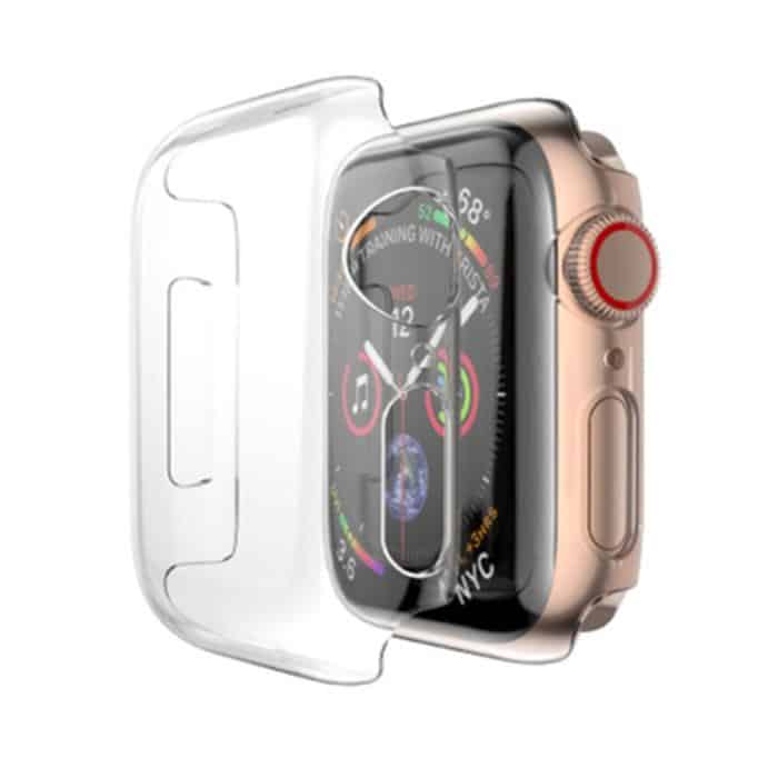 Für Apple Watch Series 6 & SE & 5 & 4 40 mm PC-Gehäuse mit voller Abdeckung (transparent) – Bild 2