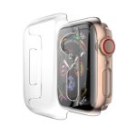Für Apple Watch Series 6 & SE & 5 & 4 44 mm PC-Gehäuse mit voller Abdeckung (transparent) – Bild 2