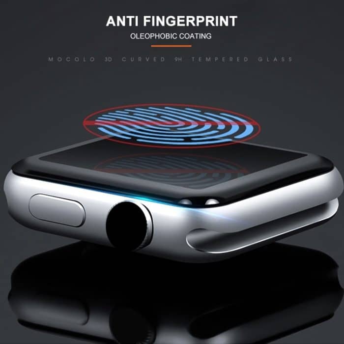 mocolo 0,33 mm 9H 3D-Rundkanten-Vollkleber-Hartglasfolie für Apple Watch Series 4 44 mm, Apple Watch Series 4 44mm – Bild 5