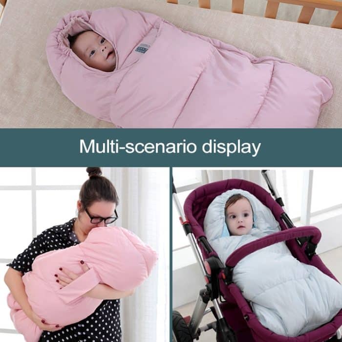 Baby-Schlafsack, verdickt, warm, für Neugeborene, Größe: 80 cm, für 0–1 Jahre – Bild 9
