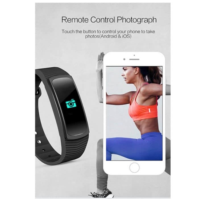 SMA-B3 Fitness-Tracker, 0,96 Zoll Bluetooth-Smart-Armband, IP67 wasserdicht, unterstützt Aktivitätstracker/Herzfrequenzmesser/Blutdruckmessgerät/Fernerfassung, SMA-B3/Black, SMA-B3/Orange, SMA-B3/Green, SMA-B3/Blue – Bild 5