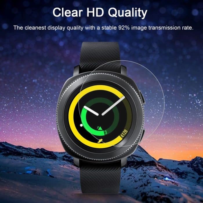 ENKAY Hat-Prince für Samsung Gear Sport Smartwatch 0,2 mm 9H Oberflächenhärte 2,15 D Explosionsgeschützte Hartglasfolie – Bild 6