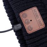 Gewellte, strukturierte gestrickte Bluetooth-Headset-warme Wintermütze mit Mikrofon für Jungen, Mädchen und Erwachsene – Bild 7