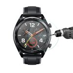 ENKAY Hat-Prince 0,2 mm 9H 2,15 D gehärtete Glasfolie mit gebogener Kante für Huawei Watch GT 46 mm