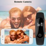 TLW25 Bluetooth-Smart-Armband mit 0,42-Zoll-OLED-Display, IP66 wasserdicht, unterstützt Herzfrequenzmesser/Schrittzähler/Anruferinnerung/Schlafmonitor/Sitzungserinnerung/Alarm/Fernerfassung, kompatibel mit Android- und iOS-Telefonen, 25 Black, 25 Blue – Bild 7