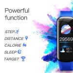 DOMIN0 C1S 0,96 Zoll IPS-Farbbildschirm Smart-Armband IP67 wasserdicht, unterstützt Anruferinnerung/Herzfrequenzüberwachung/Blutdrucküberwachung/Schlafüberwachung/Sitzungserinnerung/Fernbedienung – Bild 4