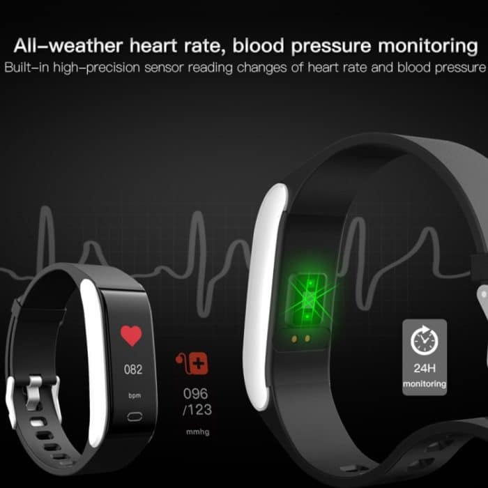 B11 0,96 Zoll IPS-Farbbildschirm Smart-Armband IP67 wasserdicht, unterstützt Anruferinnerung/Herzfrequenzüberwachung/Blutdrucküberwachung/Schlafüberwachung/sitzende Erinnerung – Bild 6