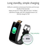 C21 1,14 Zoll IPS-Farbbildschirm Smart-Armband IP67 wasserdicht, unterstützt Anruferinnerung/Herzfrequenzüberwachung/Blutdrucküberwachung/Schlafüberwachung/Sitzungserinnerung/weibliche physiologische Erinnerung – Bild 4