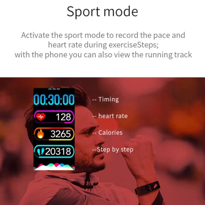 C21 1,14 Zoll IPS-Farbbildschirm Smart-Armband IP67 wasserdicht, unterstützt Anruferinnerung/Herzfrequenzüberwachung/Blutdrucküberwachung/Schlafüberwachung/Sitzungserinnerung/weibliche physiologische Erinnerung – Bild 7
