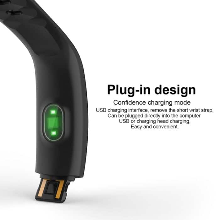 QS01 0,96 Zoll TFT-Farbbildschirm Smart-Armband IP67 wasserdicht, unterstützt Anruferinnerung/Herzfrequenzüberwachung/Schlafüberwachung/Blutdrucküberwachung/sitzende Erinnerung – Bild 7