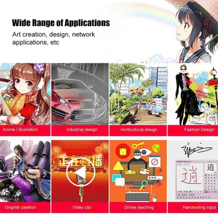 VEIKK A15 10x6 Zoll 5080 LPI Smart Touch Elektronisches Grafiktablett mit Typ-C-Schnittstelle, A15 Gold, A15 Blue, A15 Beige, A15 Red – Bild 14