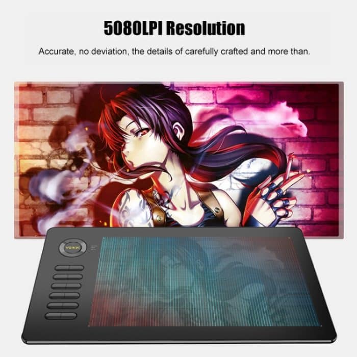 VEIKK A15 10x6 Zoll 5080 LPI Smart Touch Elektronisches Grafiktablett mit Typ-C-Schnittstelle, A15 Gold, A15 Blue, A15 Beige, A15 Red – Bild 7