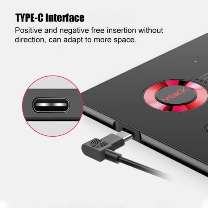 VEIKK A15 10x6 Zoll 5080 LPI Smart Touch Elektronisches Grafiktablett mit Typ-C-Schnittstelle, A15 Gold, A15 Blue, A15 Beige, A15 Red – Bild 8