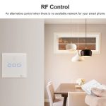 Sonoff T2 Touch 86 mm Wandschalter für gehärtete Glasscheiben Smart Home Light Touch-Schalter, kompatibel mit Alexa und Google Home, AC 100V-240V, EU-Stecker – Bild 9