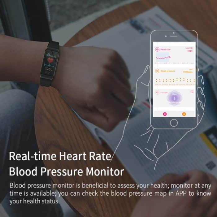 X9 1,14 Zoll TFT-Bildschirm Smart-Armband IP67 wasserdicht, unterstützt Schrittzählung/Anruferinnerung/Herzfrequenzüberwachung/Blutdrucküberwachung/Schlafüberwachung – Bild 7