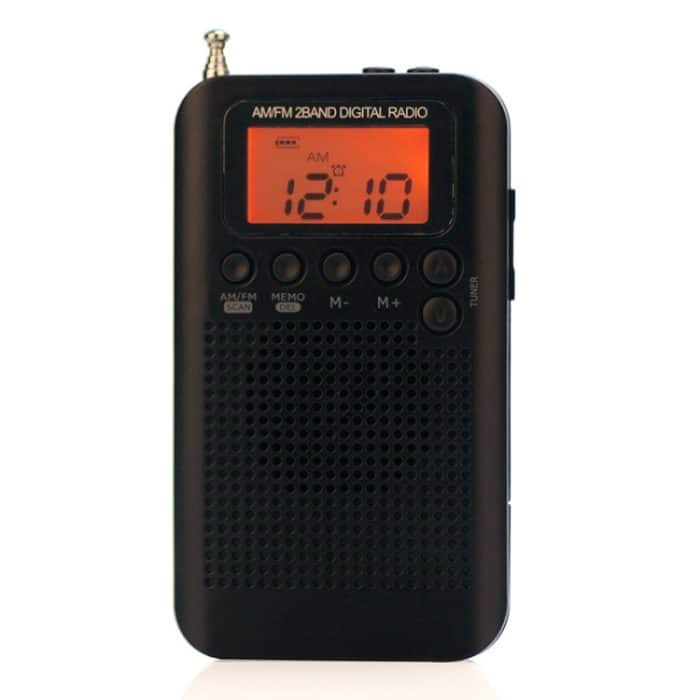 HRD-104 Tragbares Mini-FM + AM-Zweibandradio mit Lautsprecher – Bild 1