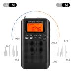 HRD-104 Tragbares Mini-FM + AM-Zweibandradio mit Lautsprecher – Bild 7
