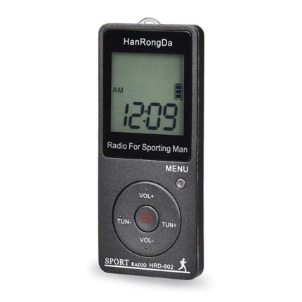 HRD-602 Digitalanzeige FM AM Mini-Sportradio mit Schrittzählfunktion