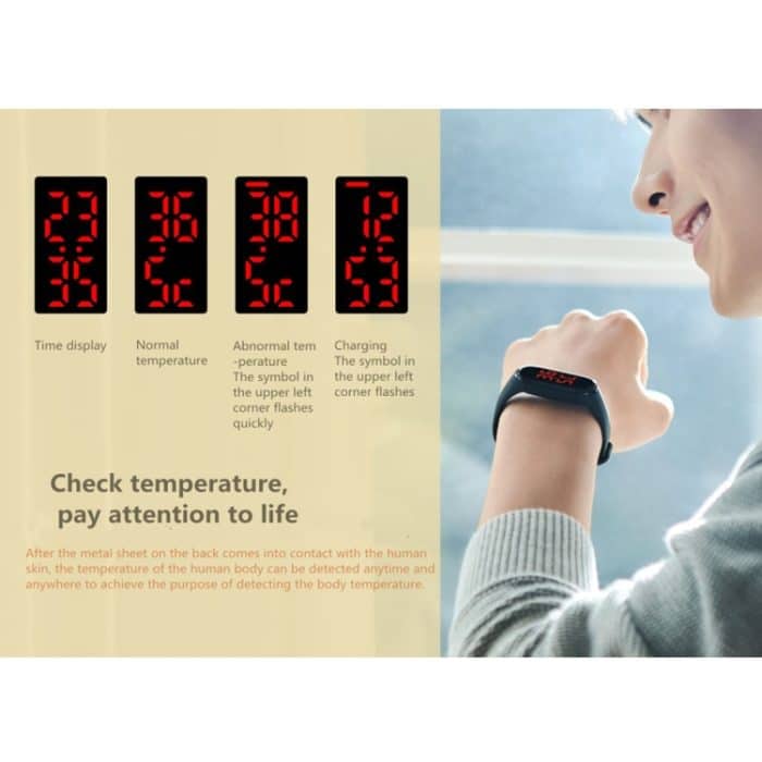 V8 Smart Temperature Monitoring Armband, Temperaturmessbereich: 30-45 Grad Celsius – Bild 5