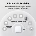 Original Xiaomi Multimode Smart Home Gateway ZigBee WiFi Bluetooth Mesh Hub funktioniert mit Mijia APP Apple Homekit (Weiß) – Bild 3