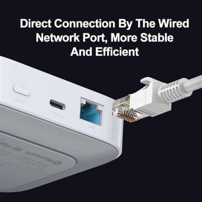 Original Xiaomi Multimode Smart Home Gateway ZigBee WiFi Bluetooth Mesh Hub funktioniert mit Mijia APP Apple Homekit (Weiß) – Bild 4