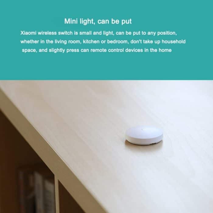 Original Xiaomi Mijia Intelligenter Mini-WLAN-Switch für Xiaomi Smart Home Suite-Geräte mit dem Xiaomi Multifunctional Gateway Use (CA1001) – Bild 6