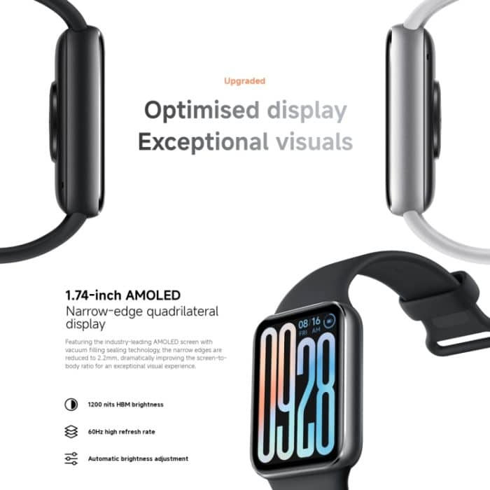 Original Xiaomi Smart Band 9 Pro 1,74 Zoll AMOLED-Bildschirm 5ATM wasserdichte Smart Watch, unterstützt Blutsauerstoff-/Herzfrequenzmonitor, Smart Band 9 Pro Black, Smart Band 9 Pro Pink, Smart Band 9 Pro Silver – Bild 4