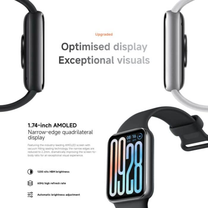 Original Xiaomi Smart Band 9 Pro Global 1,74 Zoll AMOLED-Bildschirm 5ATM wasserdichte Smart Watch, unterstützt Blutsauerstoff-/Herzfrequenzmesser, Smart Band 9 Pro Global Pink, Smart Band 9 Pro Global Silver – Bild 4