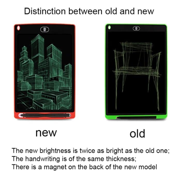 Tragbares 8,5-Zoll-LCD-Schreibtablett zum Zeichnen von Graffiti, elektronischem Handschriftblock, Nachrichtengrafiktafel, Entwurfspapier mit Schreibstift, 8.5 inch Black, 8.5 inch Green, 8.5 inch Blue, 8.5 inch Red, 8.5 inch White – Bild 14