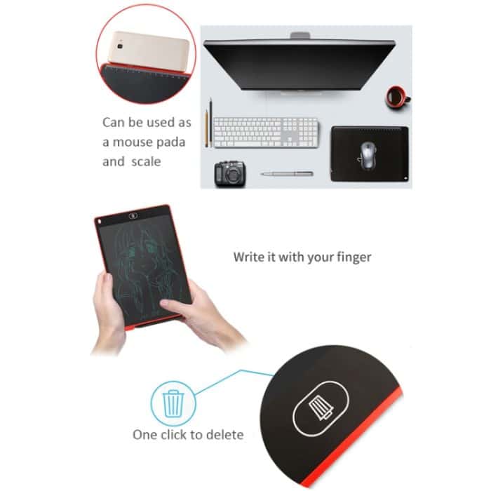 Tragbares 12-Zoll-LCD-Schreibtablett zum Zeichnen von Graffiti, elektronisches Handschriftpad, Nachricht, Grafikkarte, Entwurfspapier mit Schreibstift, 12 inch Black, 12 inch Green, 12 inch Blue, 12 inch Red, 12 inch White – Bild 17