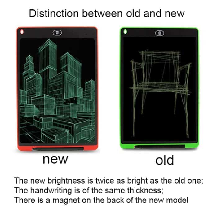 Tragbares 12-Zoll-LCD-Schreibtablett zum Zeichnen von Graffiti, elektronisches Handschriftpad, Nachricht, Grafikkarte, Entwurfspapier mit Schreibstift, 12 inch Black, 12 inch Green, 12 inch Blue, 12 inch Red, 12 inch White – Bild 14