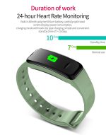 CHIGU C1Plus Fitness-Tracker, 0,96 Zoll IPS-Bildschirm, Smartband-Armband, IP67 wasserdicht, unterstützt Sportmodus/Blutdruck/Schlafmonitor/Herzfrequenzmonitor/Ermüdungsmonitor/Sitzungserinnerung, C1 Plus Black, C1 Plus Orange, C1 Plus Grenn, C1 Plus B... – Bild 16